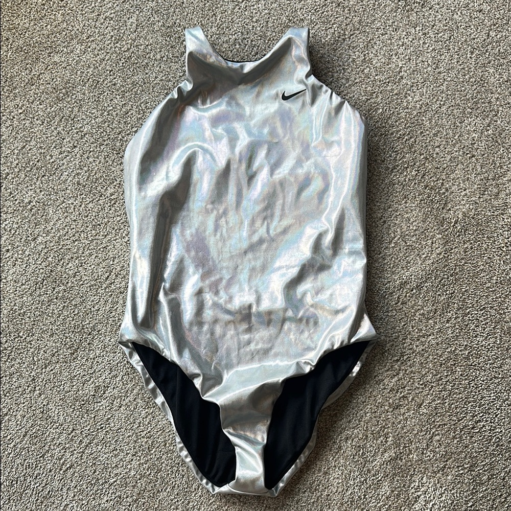 Nike Silver One Piece Swimsuit